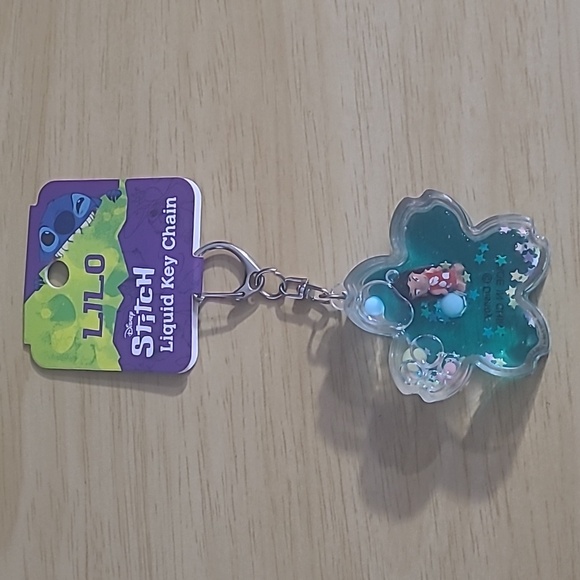Disney Other - Disney Lilo & Stich Liquid Key Chain